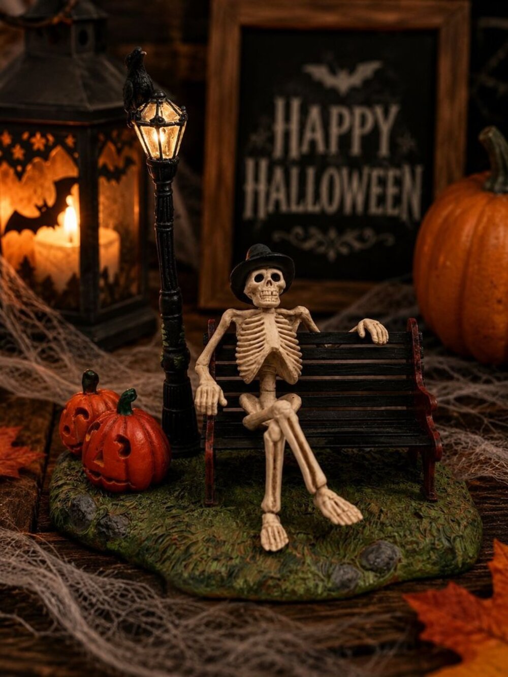 Halloween Village Accessories Resting My Bones Skeleton 56.53146 Department 56